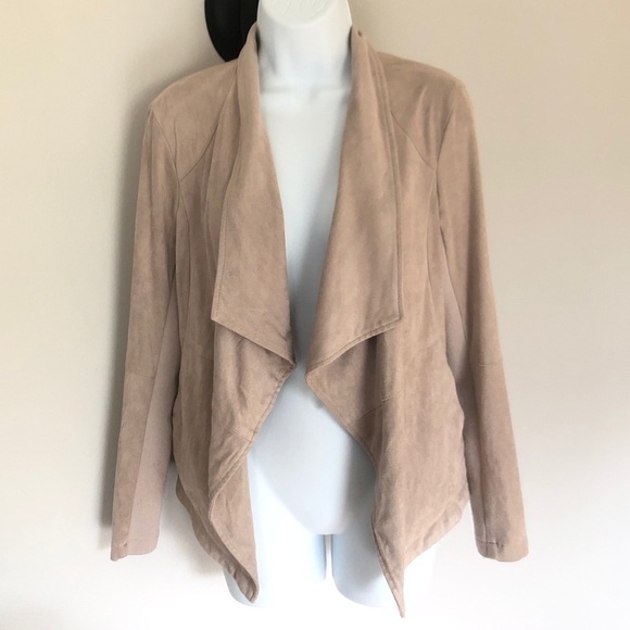 BB Dakota soft suede-like tan waterfall jacket size XS - Picture 4 of 8